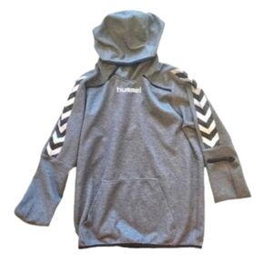 Hummel Grey Hooded Athletic Sweatshirt – Size XS/S (Unisex Fit)